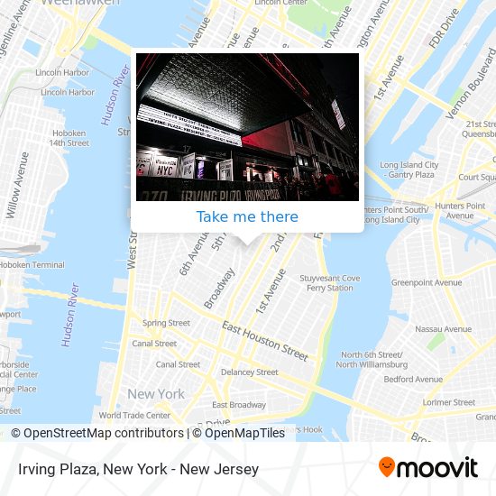 Irving Plaza map