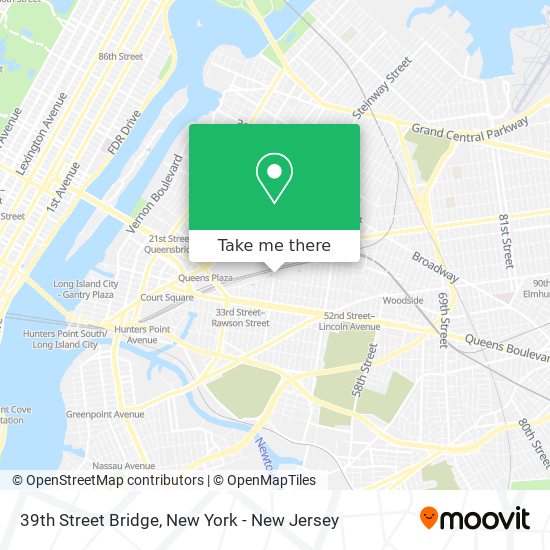39th Street Bridge map