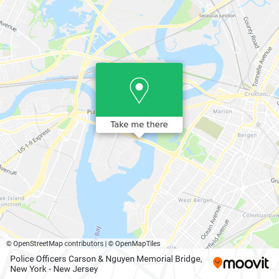 Mapa de Police Officers Carson & Nguyen Memorial Bridge