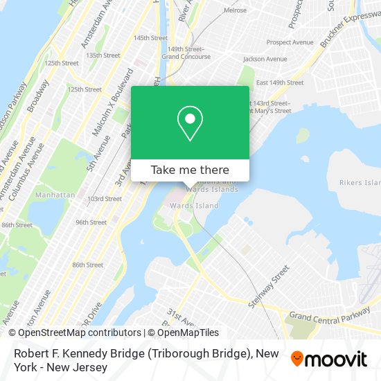 Robert F. Kennedy Bridge (Triborough Bridge) map