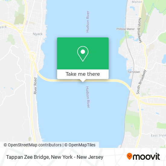 Tappan Zee Bridge map