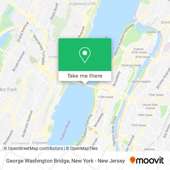 George Washington Bridge map