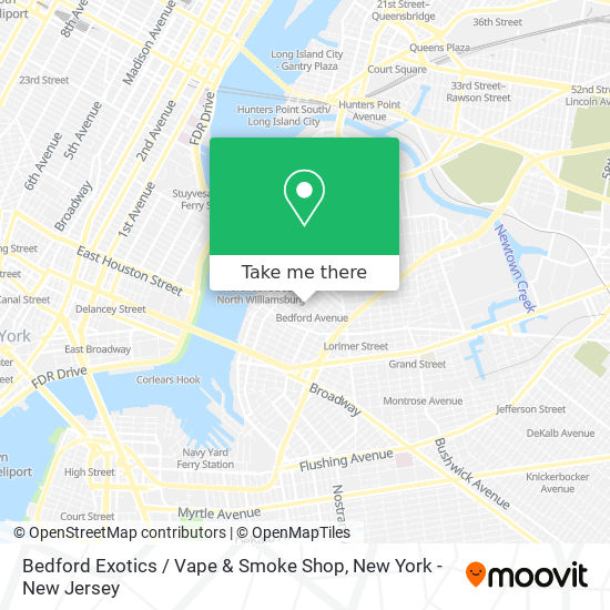 Bedford Exotics / Vape & Smoke Shop map