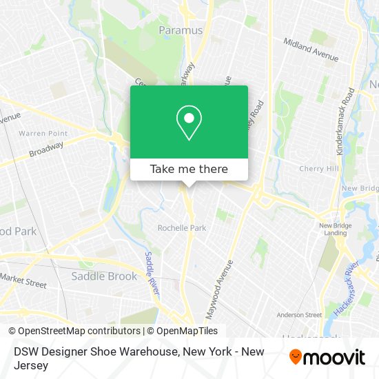 Mapa de DSW Designer Shoe Warehouse