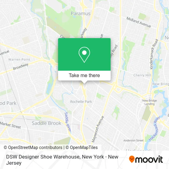 DSW Designer Shoe Warehouse map