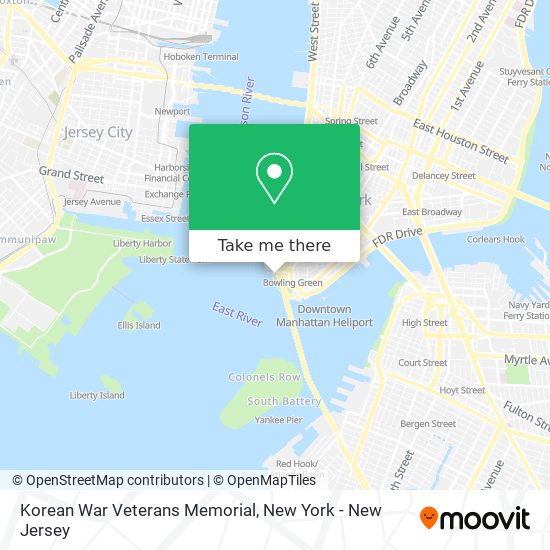 Korean War Veterans Memorial map