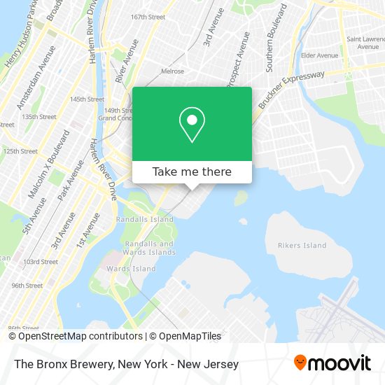 The Bronx Brewery map