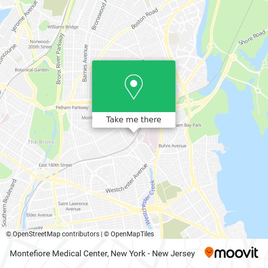 Montefiore Medical Center map