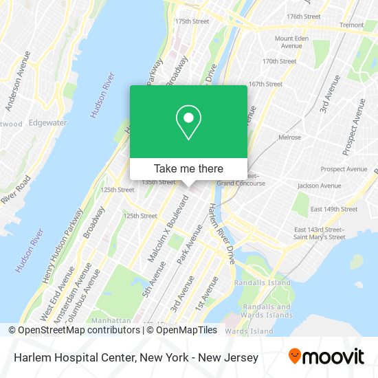 Harlem Hospital Center map