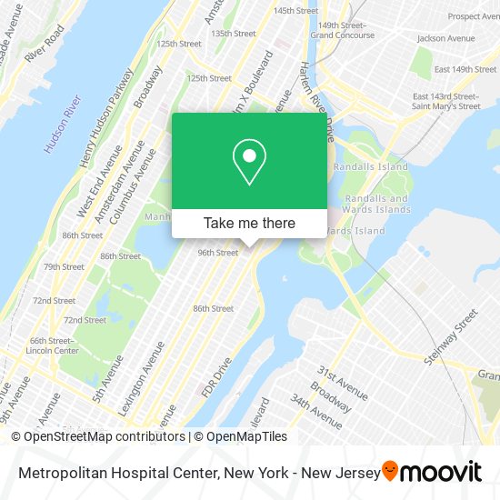 Metropolitan Hospital Center map
