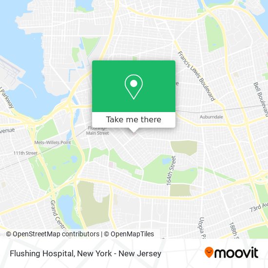 Flushing Hospital map