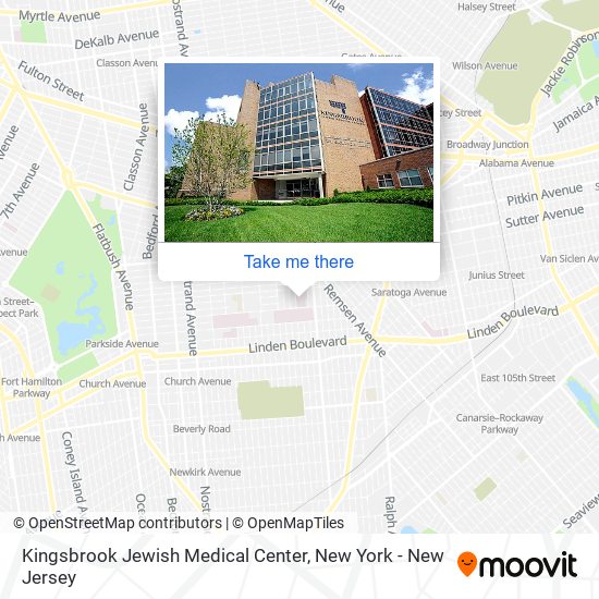 Mapa de Kingsbrook Jewish Medical Center