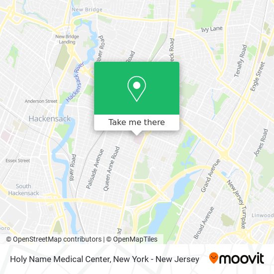 Mapa de Holy Name Medical Center
