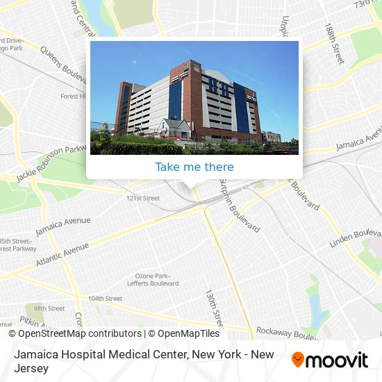 Jamaica Hospital Medical Center map