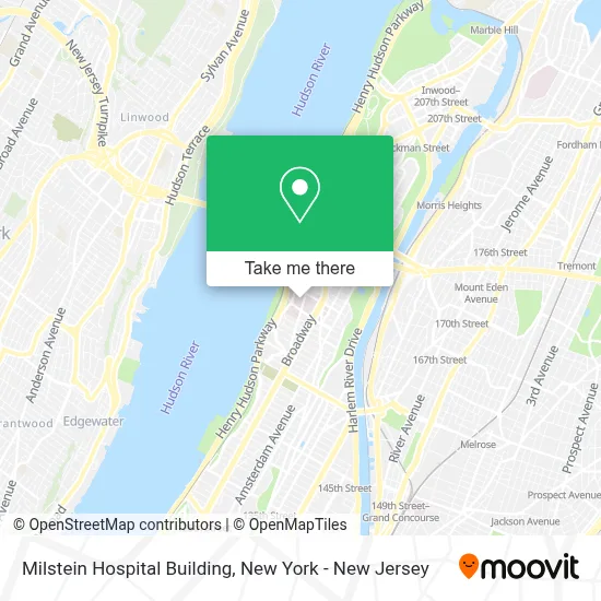 Milstein Hospital Building map