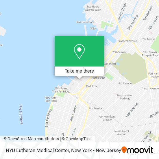 NYU Lutheran Medical Center map