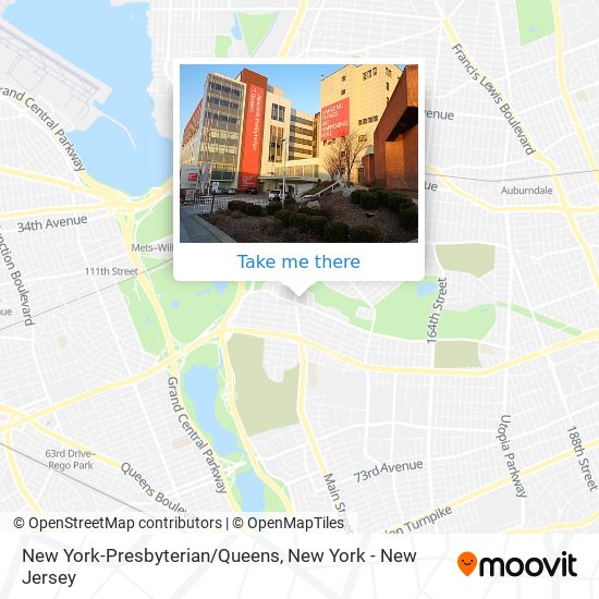 New York-Presbyterian/Queens map