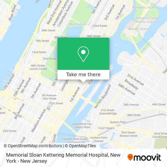 Memorial Sloan Kettering Memorial Hospital map