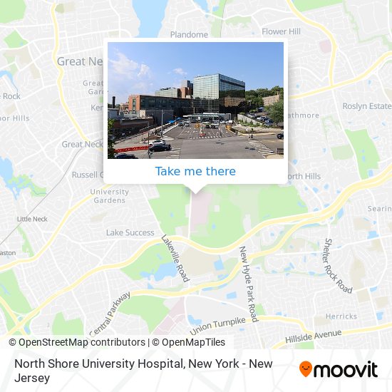 North Shore University Hospital map