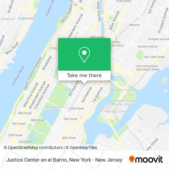 Mapa de Justice Center en el Barrio