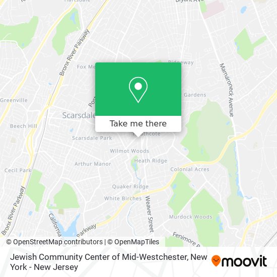 Mapa de Jewish Community Center of Mid-Westchester