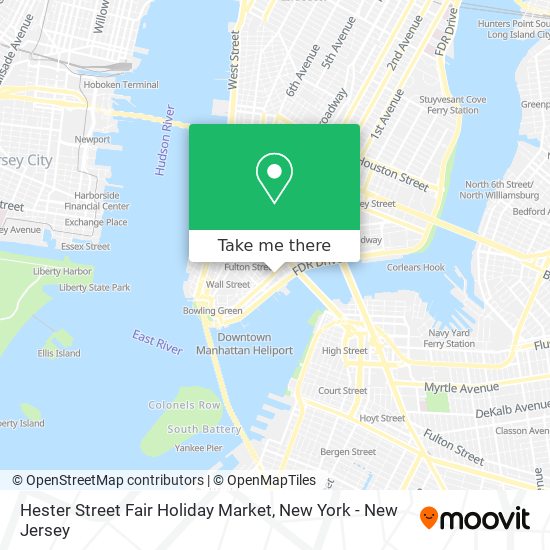 Mapa de Hester Street Fair Holiday Market