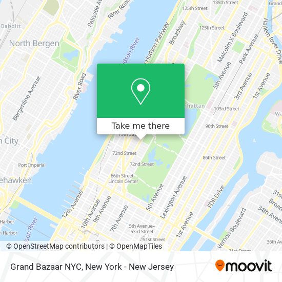Grand Bazaar NYC map