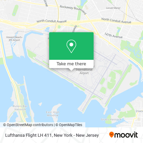 Mapa de Lufthansa Flight LH 411