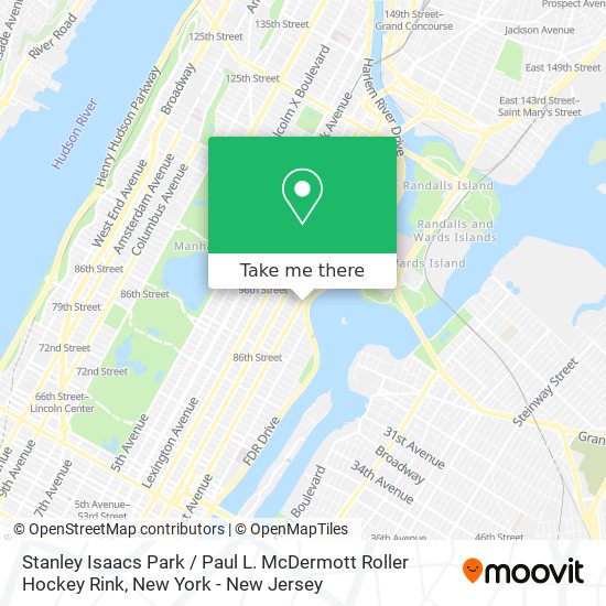Stanley Isaacs Park / Paul L. McDermott Roller Hockey Rink map