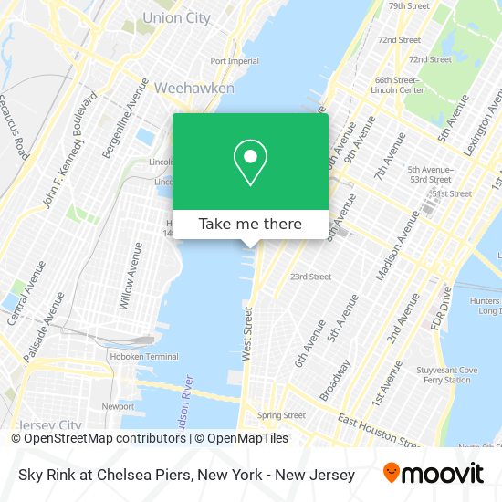 Sky Rink at Chelsea Piers map