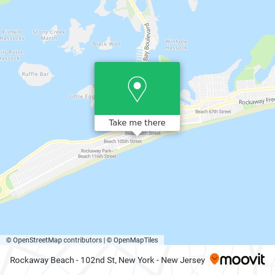 Mapa de Rockaway Beach - 102nd St