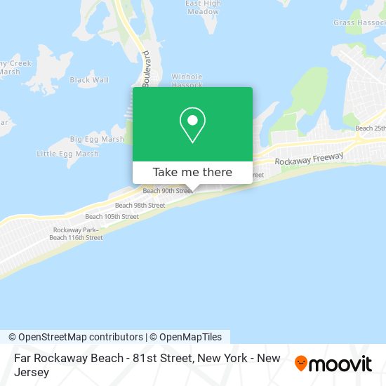 Mapa de Far Rockaway Beach - 81st Street