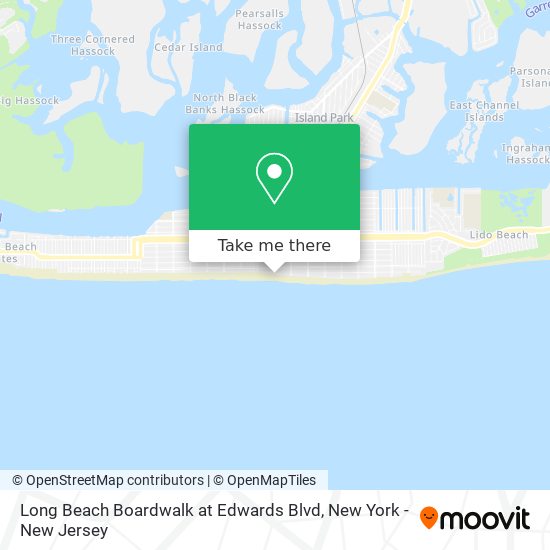 Mapa de Long Beach Boardwalk at Edwards Blvd