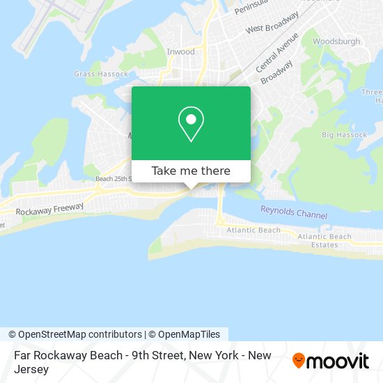 Far Rockaway Beach -  9th Street map