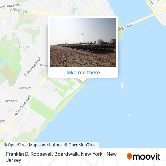Mapa de Franklin D. Roosevelt Boardwalk