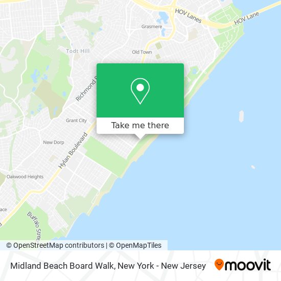 Midland Beach Board Walk map