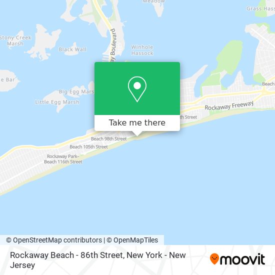 Mapa de Rockaway Beach - 86th Street