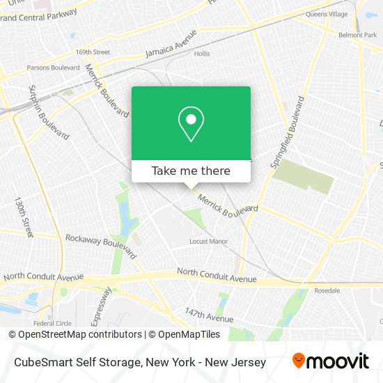 Mapa de CubeSmart Self Storage