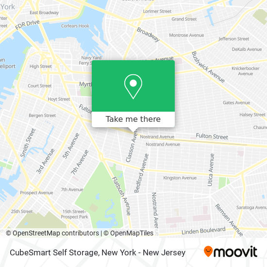 Mapa de CubeSmart Self Storage