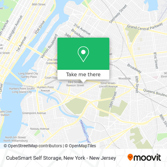 CubeSmart Self Storage map