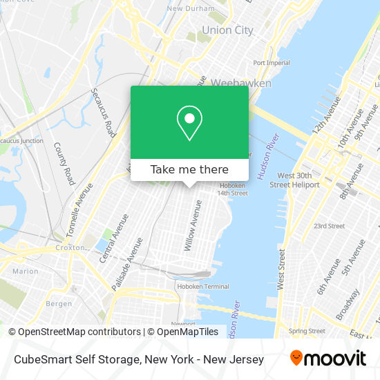 Mapa de CubeSmart Self Storage