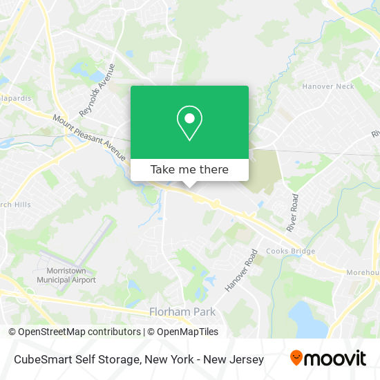 Mapa de CubeSmart Self Storage