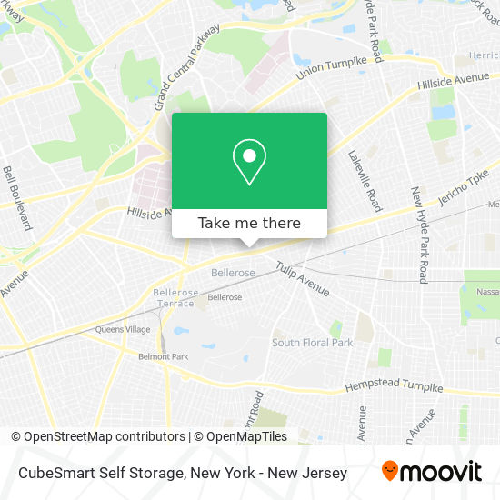 CubeSmart Self Storage map