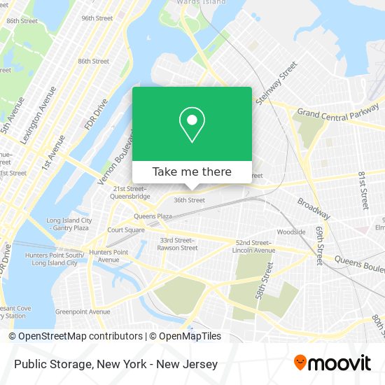 Mapa de Public Storage