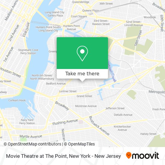 Mapa de Movie Theatre at The Point
