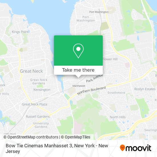 Mapa de Bow Tie Cinemas Manhasset 3