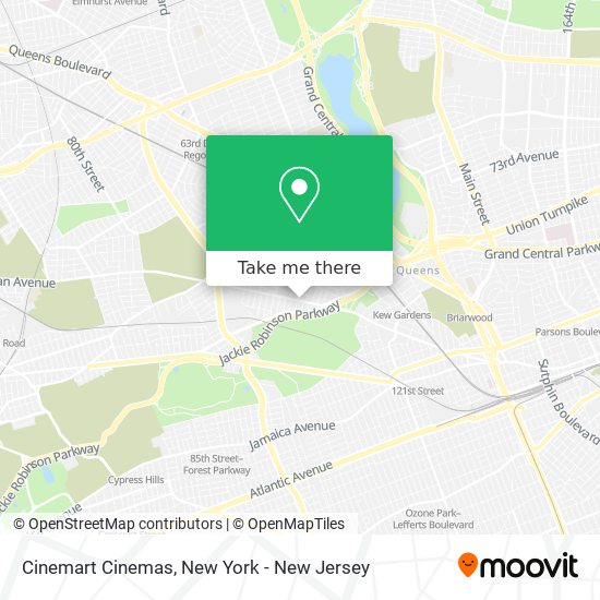 Mapa de Cinemart Cinemas