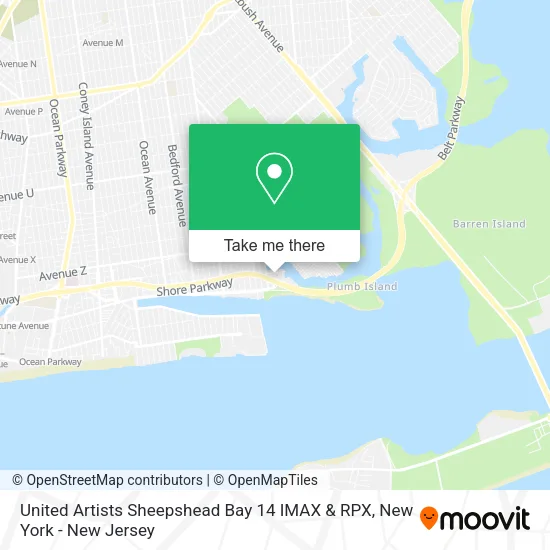 United Artists Sheepshead Bay 14 IMAX & RPX map