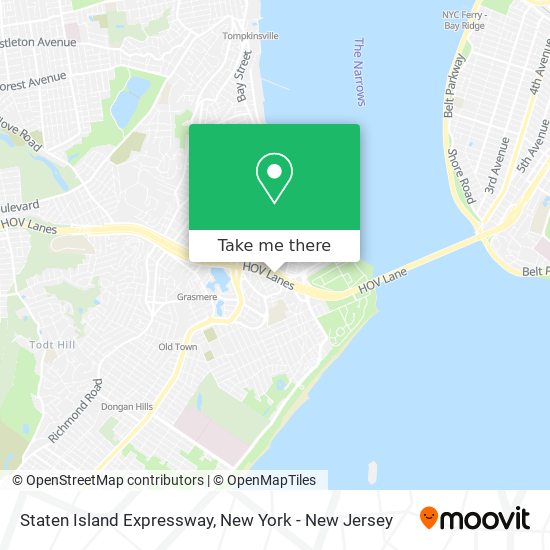 Staten Island Expressway map