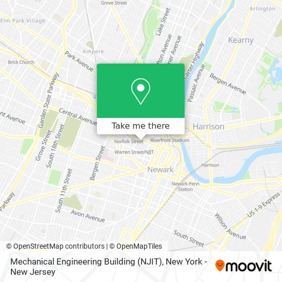 Mapa de Mechanical Engineering Building (NJIT)
